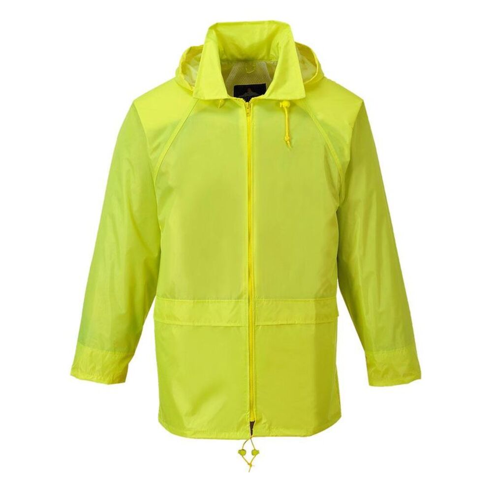 Yellow Lightweight Shirt Jacket with High Collar